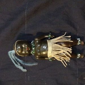 PMI JHB Vintage African Tribal Doll Souvenir Size 6 cm with moving limbs